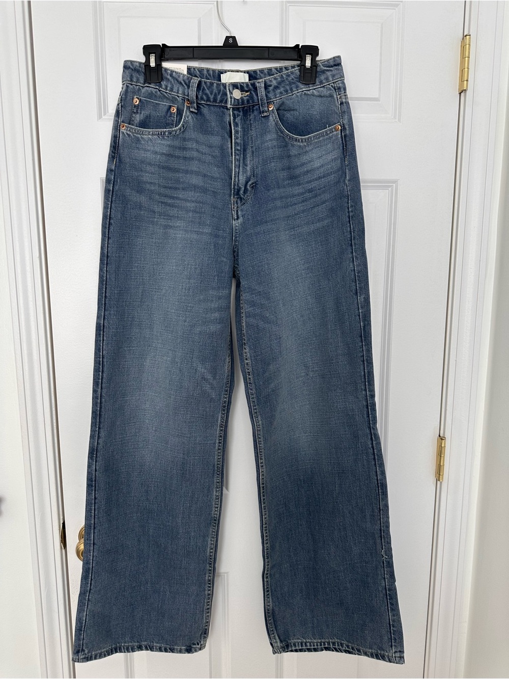 NWT H&M high rise coupe large taille haute jeans 6